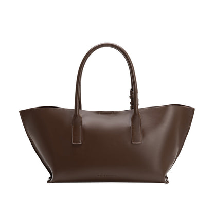 Melie Bianco Espresso Astrid Recycled Vegan Leather Tote Bag
