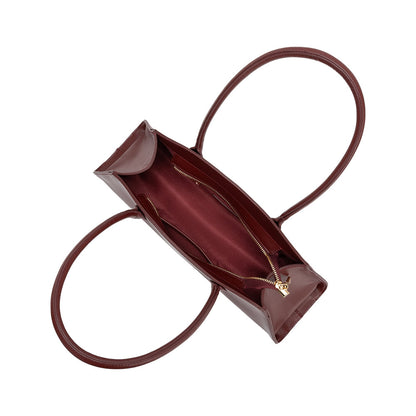 Melie Bianco Burgundy Birdie Recycled Vegan Leather Shoulder Bag
