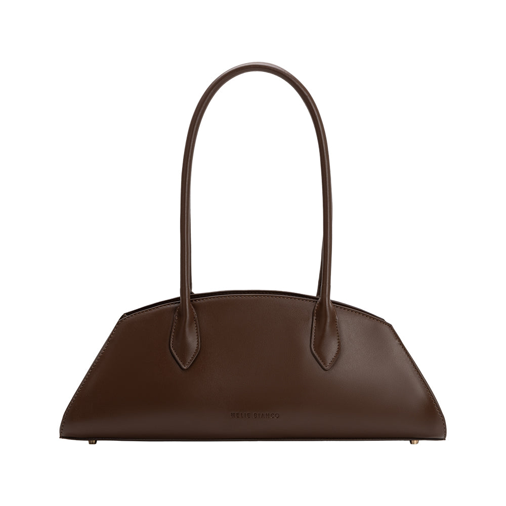 Melie Bianco Espresso Birdie Recycled Vegan Leather Shoulder Bag