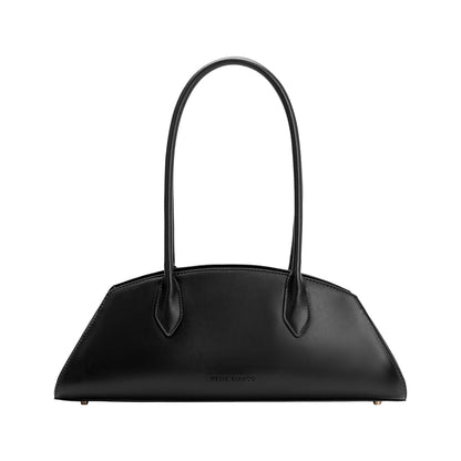 Melie Bianco Black Birdie Recycled Vegan Leather Shoulder Bag