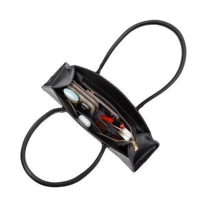 Melie Bianco Black Birdie Recycled Vegan Leather Shoulder Bag