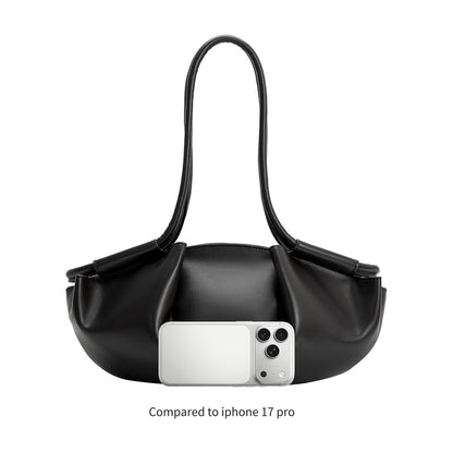 Melie Bianco Mushroom Candace Recycled Vegan Leather Shoulder Bag