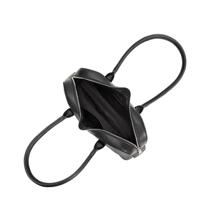Melie Bianco Black Tilda Recycled Vegan Leather Shoulder Bag