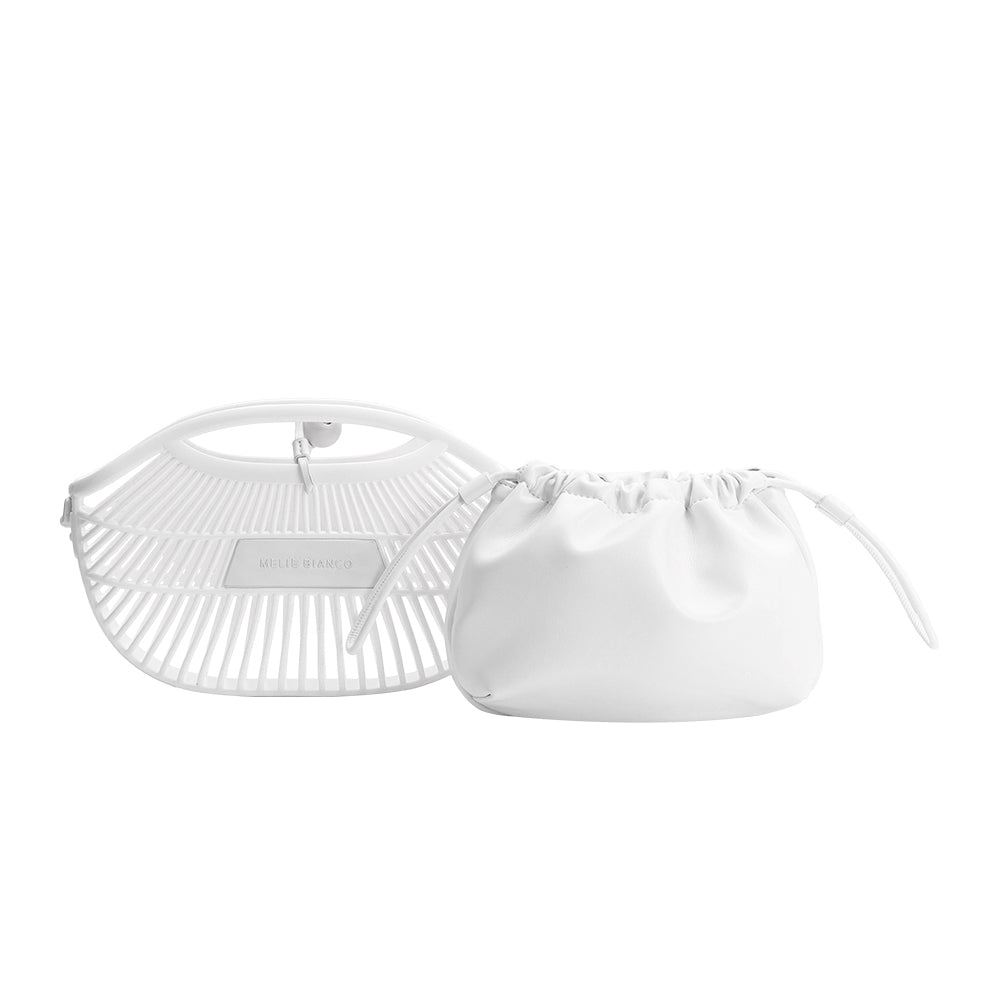 Melie Bianco White Nikko Jelly Small Tote Bag