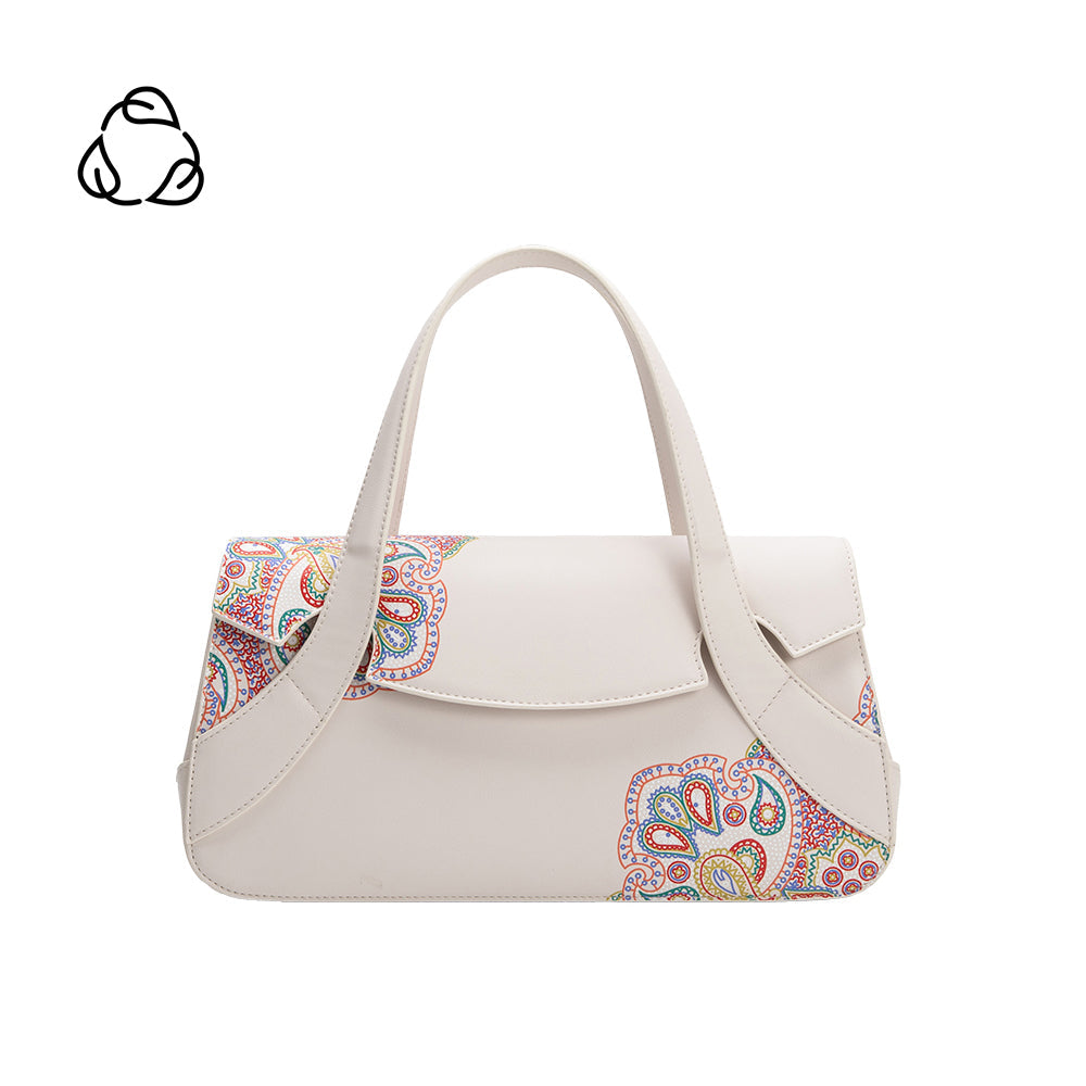 Melie Bianco Bone Beatriz Recycled Vegan Leather Crossbody Bag