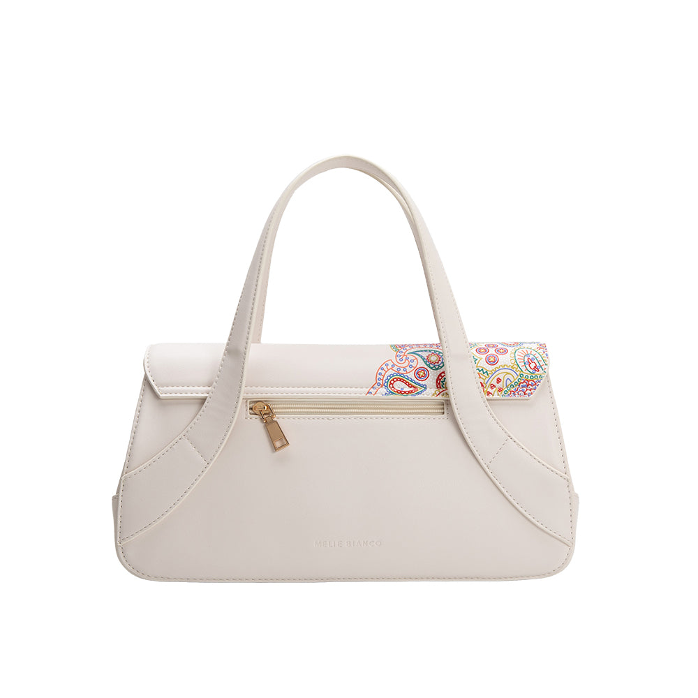 Melie Bianco Bone Beatriz Recycled Vegan Leather Crossbody Bag