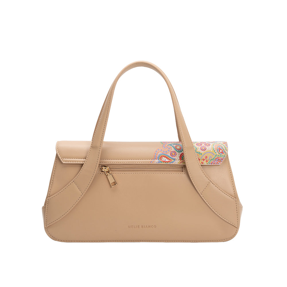Melie Bianco Tan Beatriz Recycled Vegan Leather Crossbody Bag