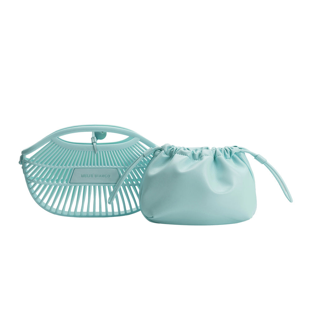 Melie Bianco Mint Nikko Jelly Small Tote Bag