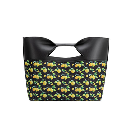 Melie Bianco Black Lemon Jillian Recycled Vegan Leather Tote Bag