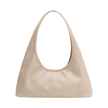 Melie Bianco Bone Tinsley Recycled Vegan Leather Shoulder Bag