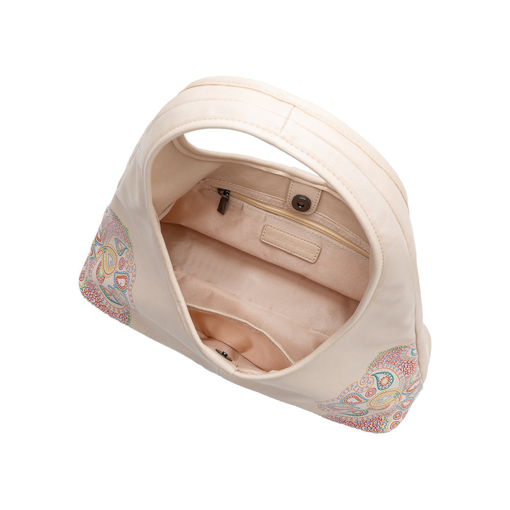 Melie Bianco Bone Tinsley Recycled Vegan Leather Shoulder Bag