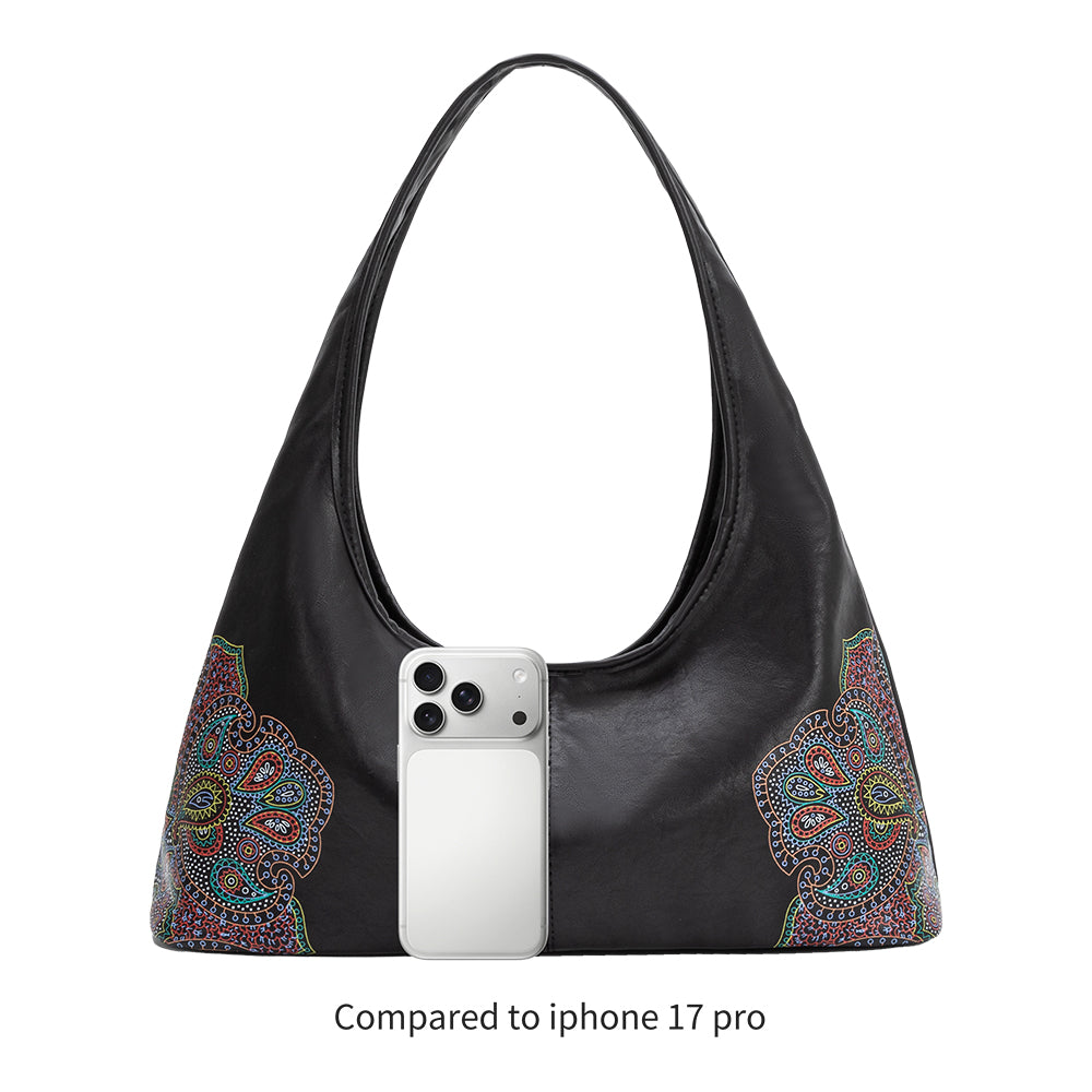 Melie Bianco Bone Tinsley Recycled Vegan Leather Shoulder Bag