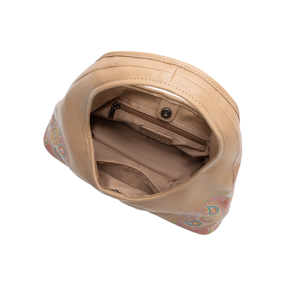 Melie Bianco Tan Tinsley Recycled Vegan Leather Shoulder Bag