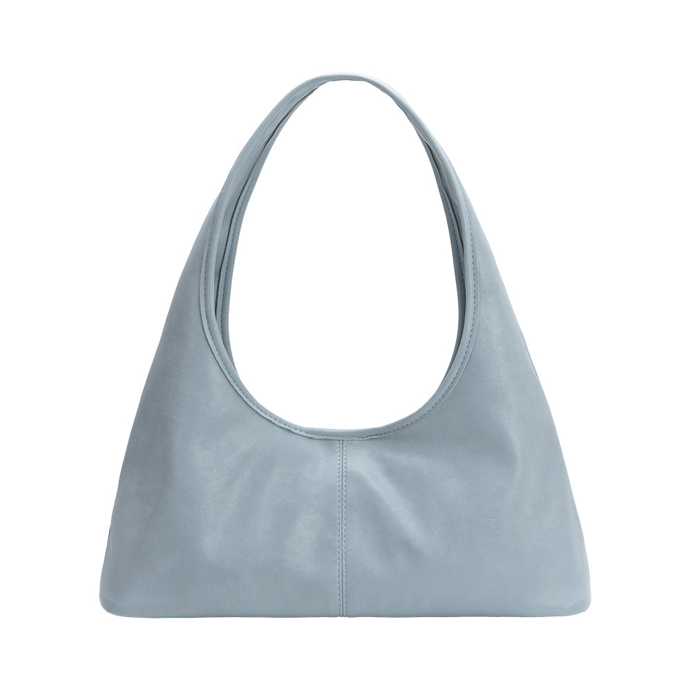 Melie Bianco Blue Tinsley Recycled Vegan Leather Shoulder Bag