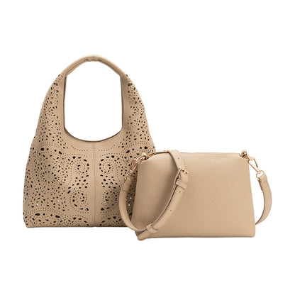 Melie Bianco Mint Farrow Small Vegan Leather Tote Bag