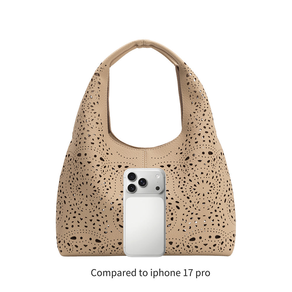 Melie Bianco Mint Farrow Small Vegan Leather Tote Bag