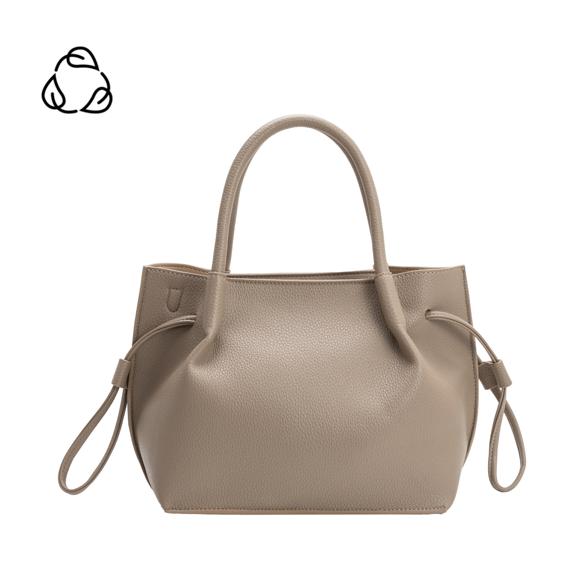 Melie Bianco Taupe Tyler Recycled Vegan Leather Crossbody Bag