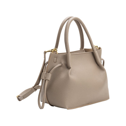 Melie Bianco Taupe Tyler Recycled Vegan Leather Crossbody Bag