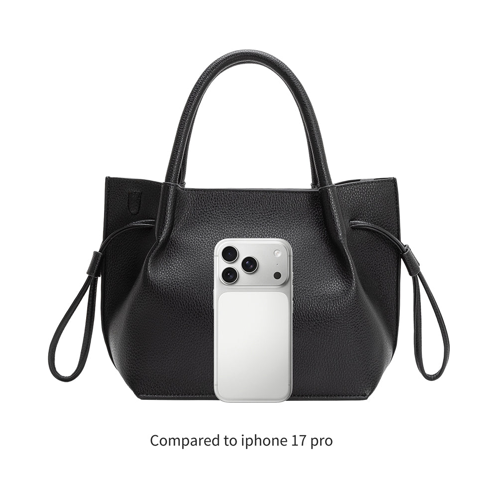 Melie Bianco Taupe Tyler Recycled Vegan Leather Crossbody Bag