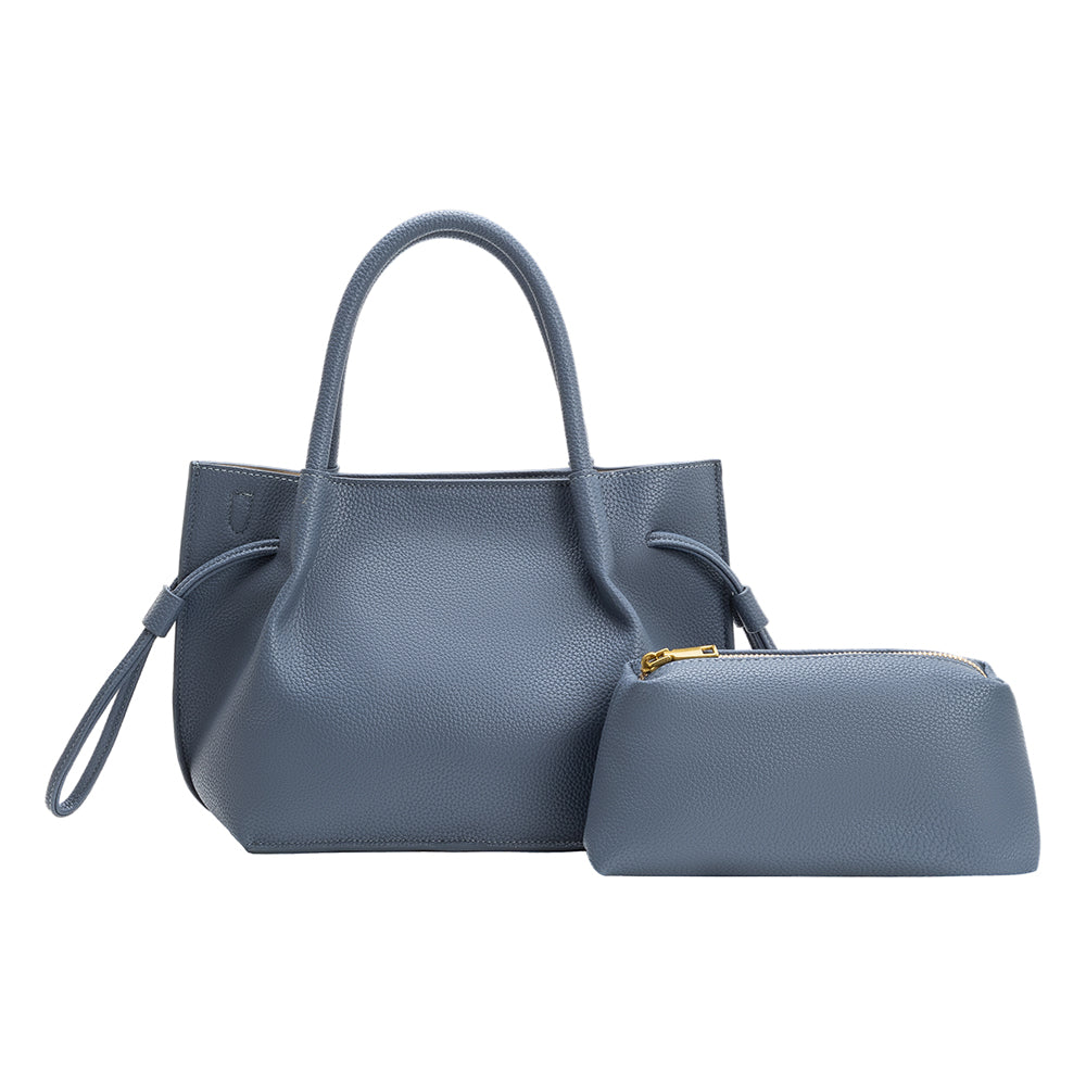 Melie Bianco Slate Tyler Recycled Vegan Leather Crossbody Bag