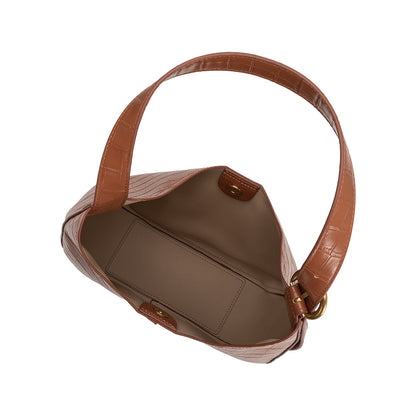 Melie Bianco Camel Stefanie Recycled Vegan Leather Shoulder Bag