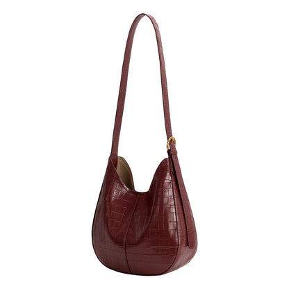 Melie Bianco Burgundy Stefanie Recycled Vegan Leather Shoulder Bag