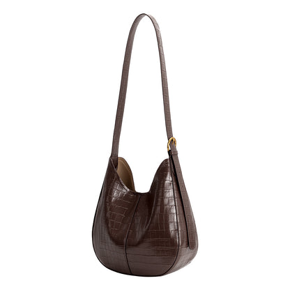 Melie Bianco Chocolate Stefanie Recycled Vegan Leather Shoulder Bag