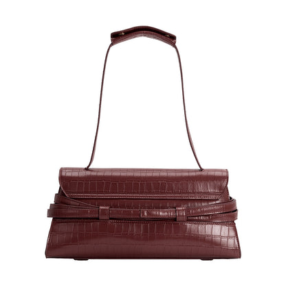 Melie Bianco Burgundy Klarissa Recycled Vegan Leather Shoulder Bag