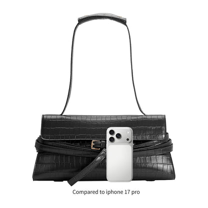 Melie Bianco Burgundy Klarissa Recycled Vegan Leather Shoulder Bag