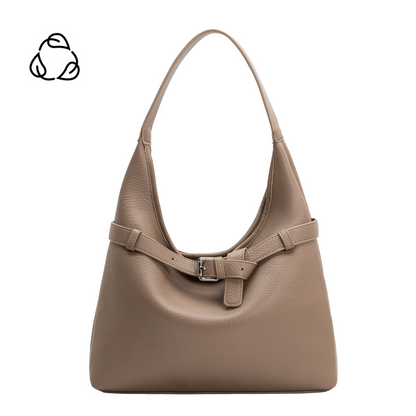 Melie Bianco Taupe Amerie Recycled Vegan Leather Tote Bag