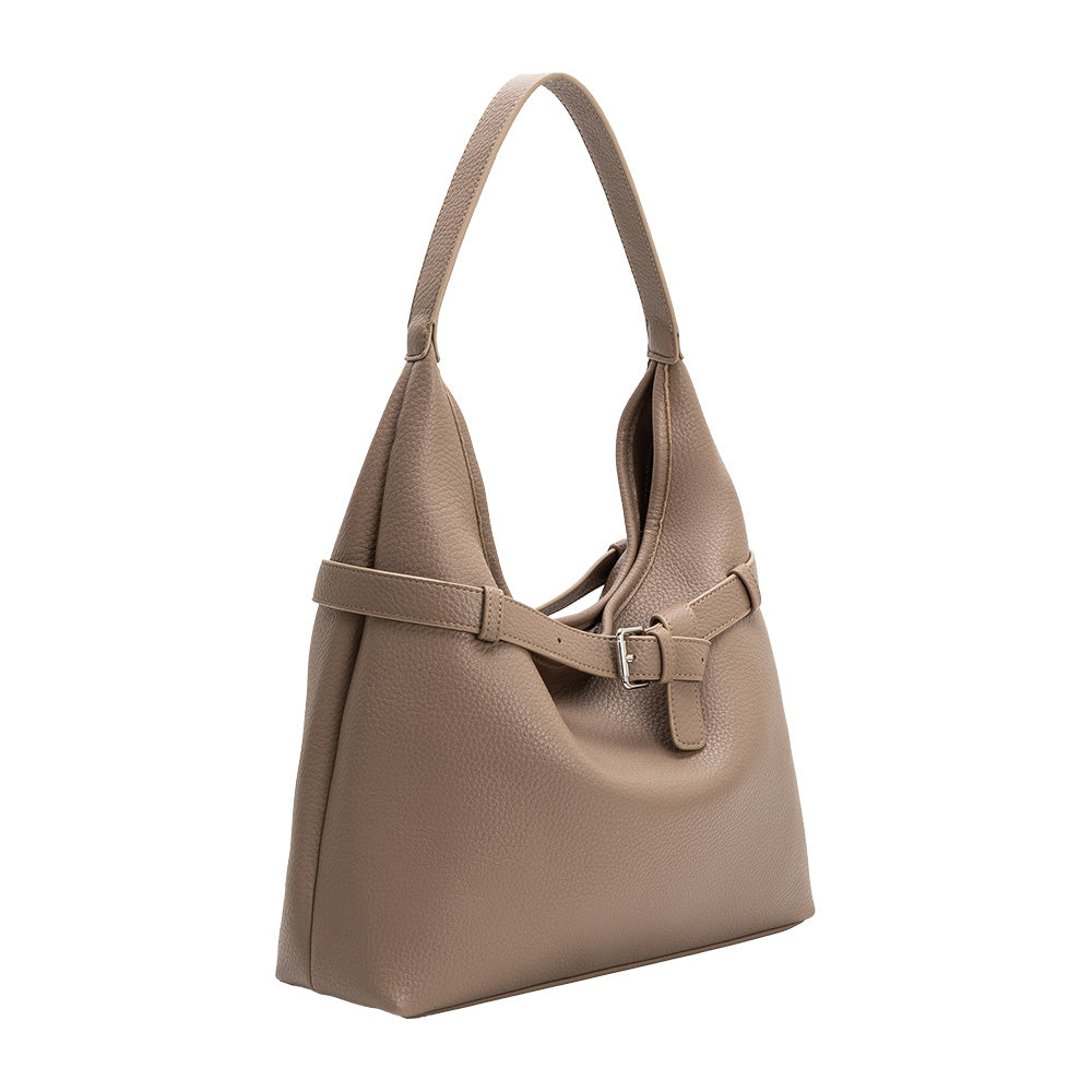 Melie Bianco Taupe Amerie Recycled Vegan Leather Tote Bag