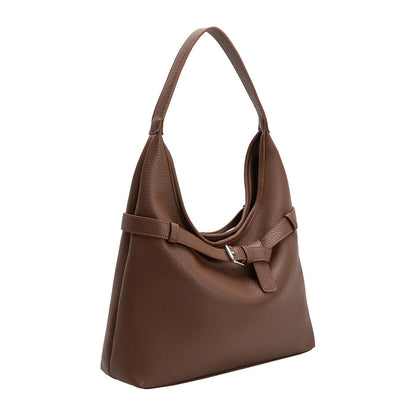 Melie Bianco Chocolate Amerie Recycled Vegan Leather Tote Bag