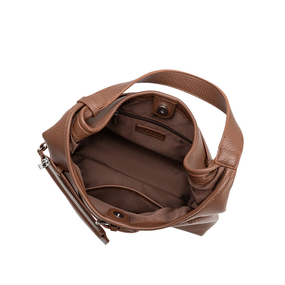 Melie Bianco Chocolate Amerie Recycled Vegan Leather Tote Bag