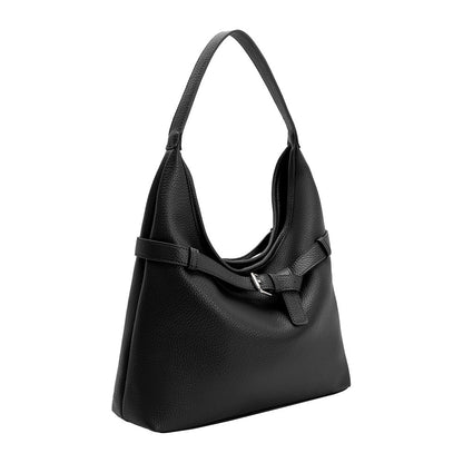 Melie Bianco Black Amerie Recycled Vegan Leather Tote Bag