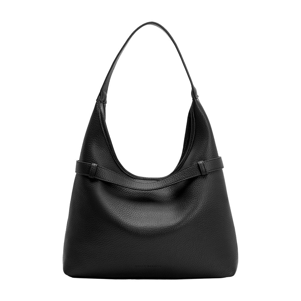Melie Bianco Black Amerie Recycled Vegan Leather Tote Bag