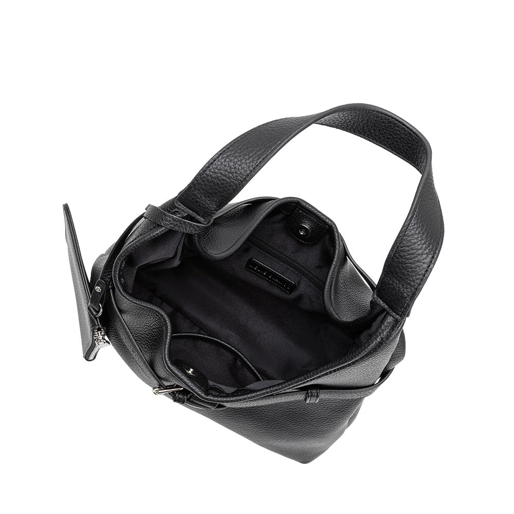 Melie Bianco Black Amerie Recycled Vegan Leather Tote Bag