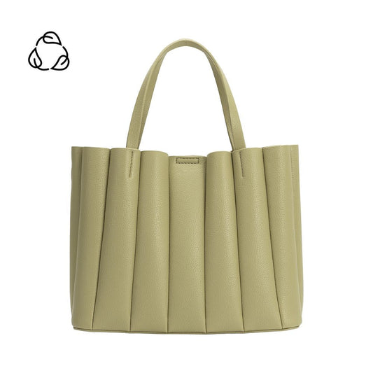Melie Bianco Mint Adela Recycled Vegan Leather Tote Bag