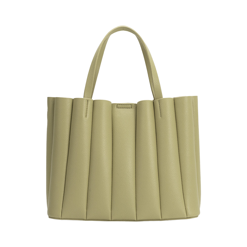 Melie Bianco Mint Adela Recycled Vegan Leather Tote Bag