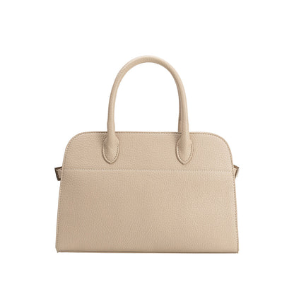Melie Bianco Bone Marlo Recycled Vegan Leather Top Handle Bag