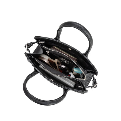 Melie Bianco Bone Marlo Recycled Vegan Leather Top Handle Bag