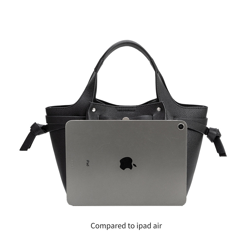Melie Bianco Bone Avril Recycled Vegan Leather Top Handle Bag