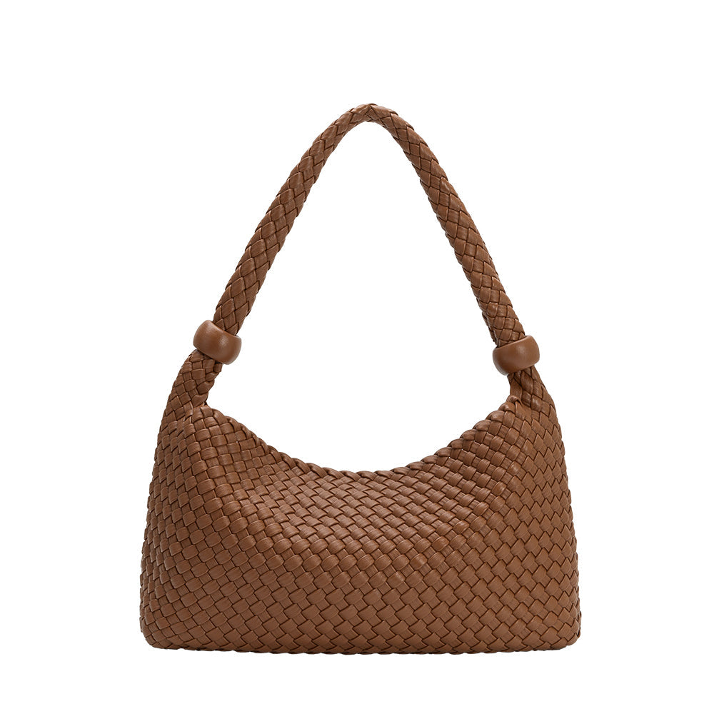 Melie Bianco Saddle Quinn Recycled Vegan Leather Shoulder Bag