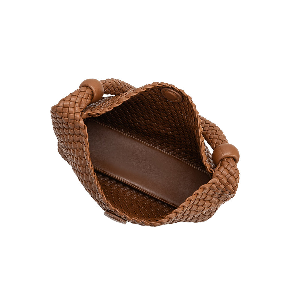 Melie Bianco Saddle Quinn Recycled Vegan Leather Shoulder Bag