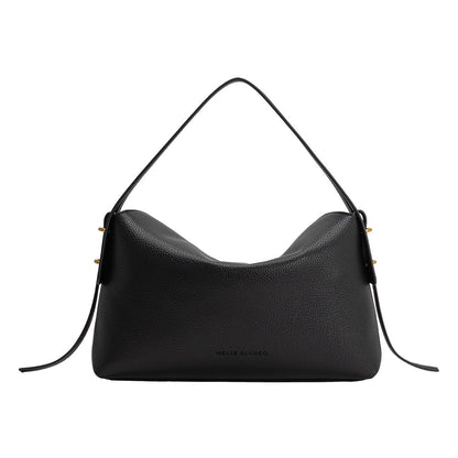 Melie Bianco Black Emory Recycled Vegan Leather Top Handle Bag