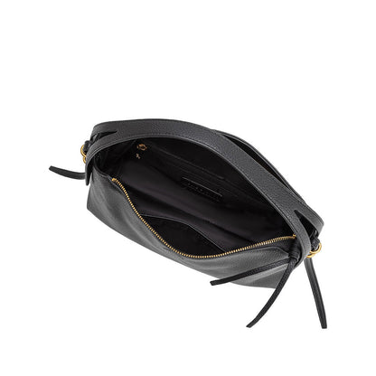Melie Bianco Black Emory Recycled Vegan Leather Top Handle Bag