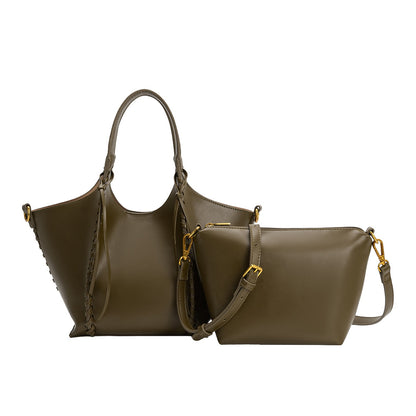 Melie Bianco Olive Belinda Recycled Vegan Leather Tote Bag