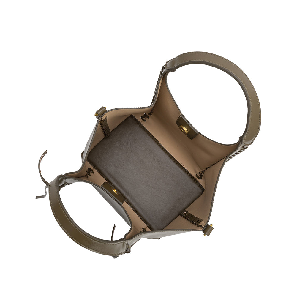 Melie Bianco Olive Belinda Recycled Vegan Leather Tote Bag