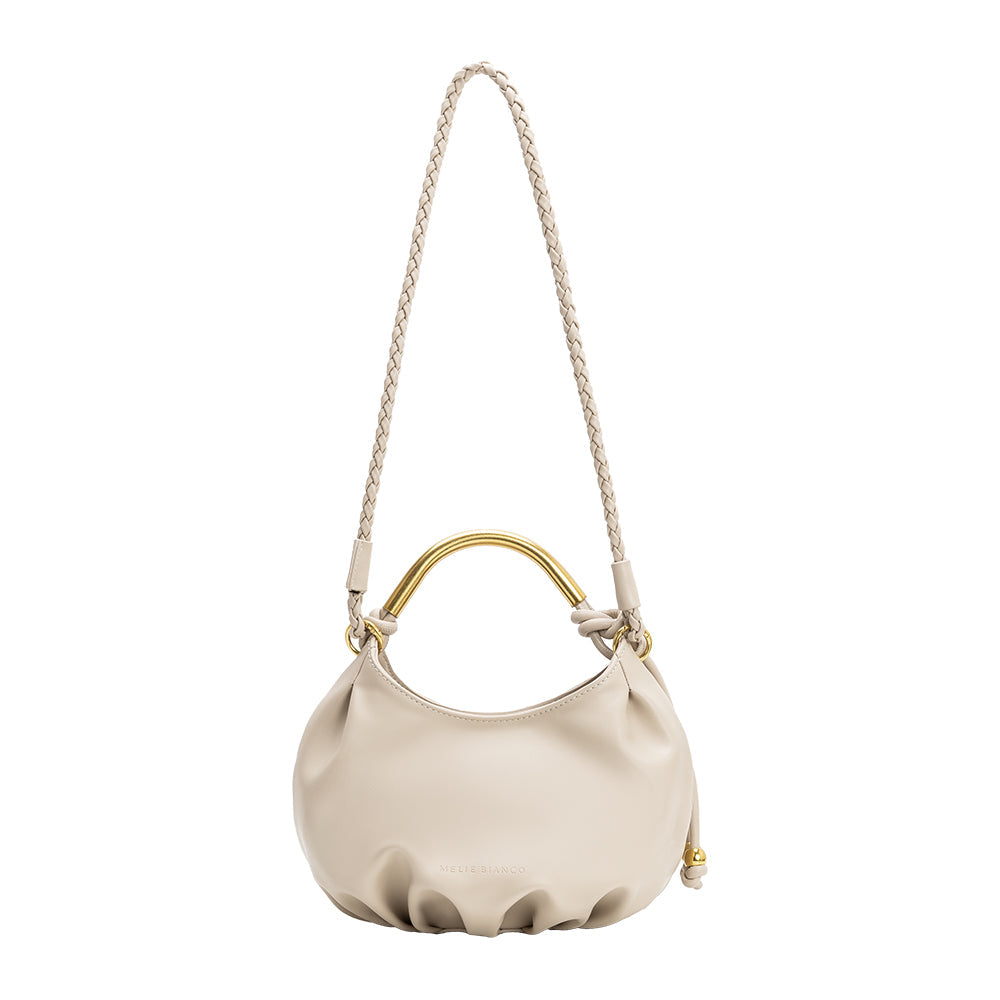 Melie Bianco Mushroom Dottie Recycled Vegan Leather Top Handle Bag