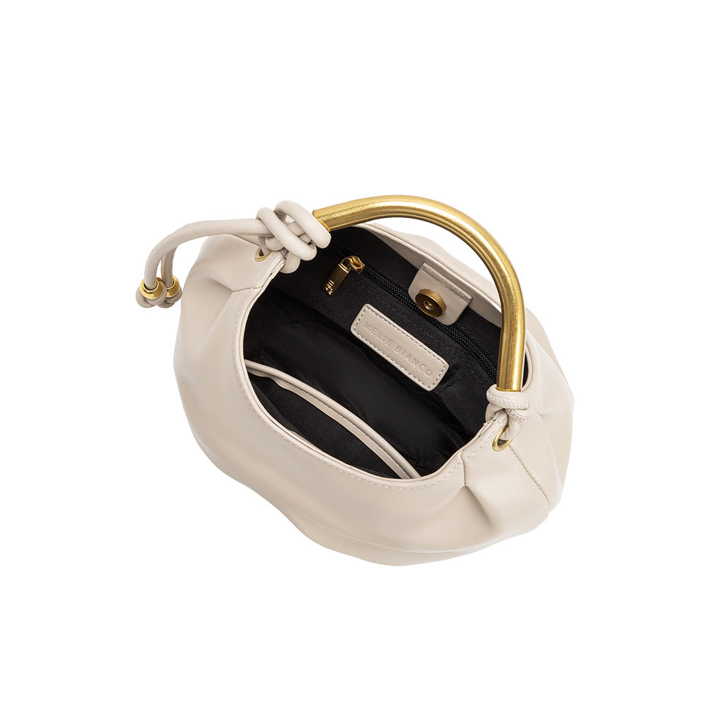 Melie Bianco Mushroom Dottie Recycled Vegan Leather Top Handle Bag