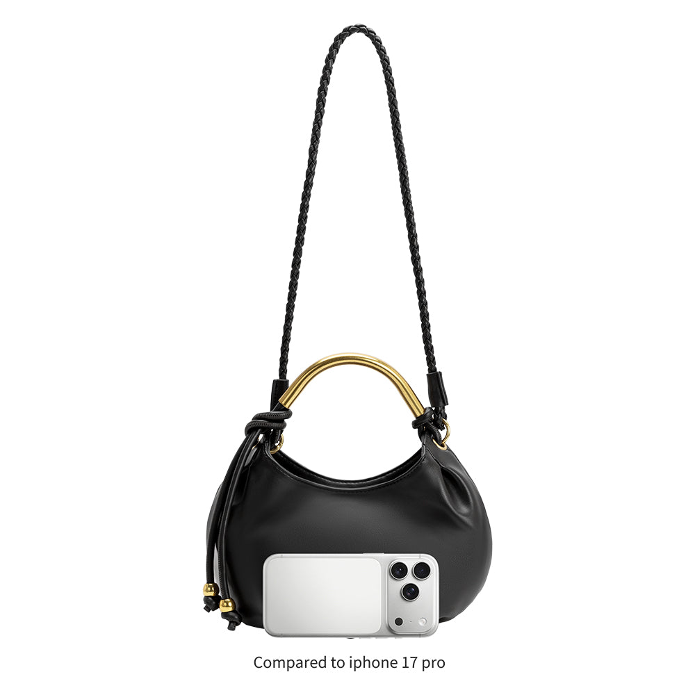 Melie Bianco Mushroom Dottie Recycled Vegan Leather Top Handle Bag